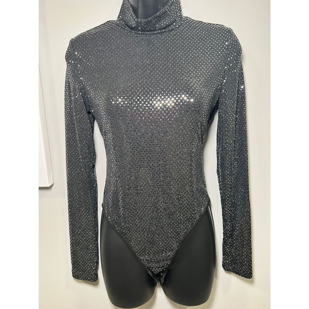 NEW!! ZAFUL Sparkling Long Sleeve Bodysuit